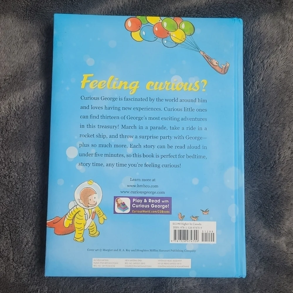 2-Pack 5 Minute Stories PJ Masks‎ Curious George Kids Bedtime Book
